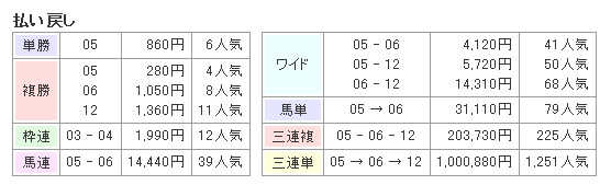 馬券フォーカスの無料情報の結果