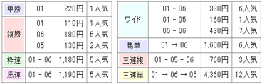 12月15日の阪神5R結果