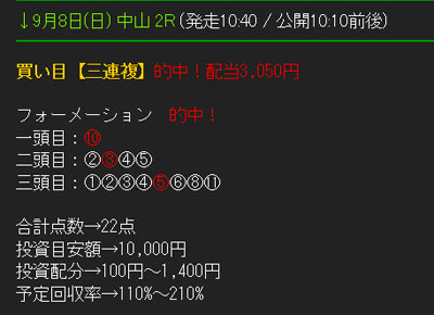 ダイヤモンド競馬予想の無料情報