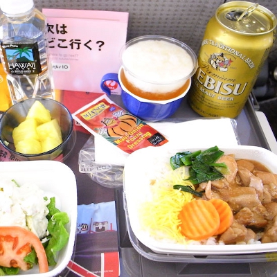 【Hawaii】ハワイから日本へのJALの機内食（写真食堂）