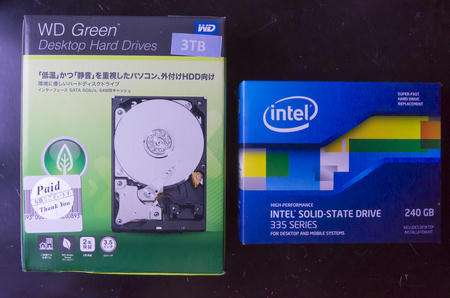 SSDとHDDの換装