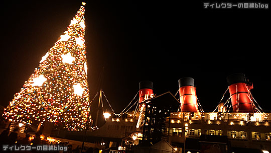 °○°東京ディズニーシー クリスマス・ウィッシュ2015 雨が降り出したちょっぴり幻想的な夜の風景その4