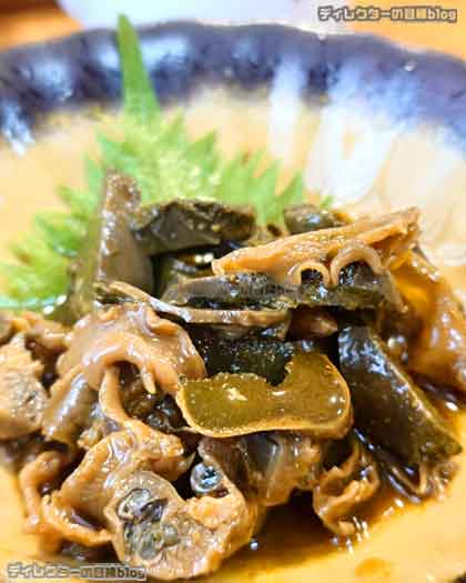アワビの肝の煮付け