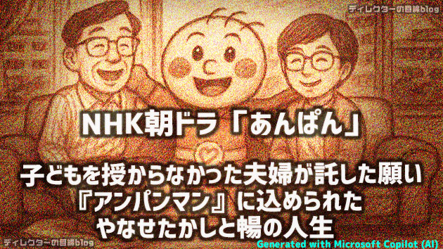 朝ドラ「あんぱん」子どもを授からなかった夫婦が託した願い――「アンパンマン」に込められたやなせたかし氏と暢さんの人生