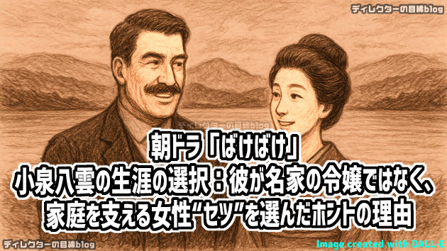 朝ドラ「ばけばけ」小泉八雲の生涯の選択：彼が名家の令嬢ではなく、家庭を支える女性“セツ”を選んだホントの理由