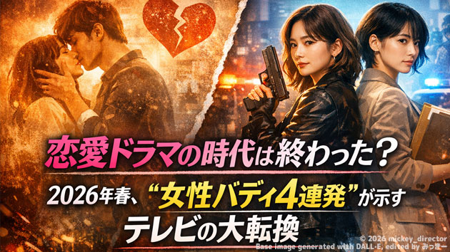 恋愛ドラマの時代は終わった？ 2026年春、&ldquo;女性バディ4連発&rdquo;が示すテレビの大転換