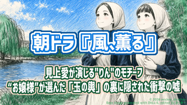 朝ドラ『風、薫る』見上愛が演じる&ldquo;りん&rdquo;のモチーフの&ldquo;お嬢様&rdquo;が選んだ「玉の輿」の裏に隠された衝撃の嘘