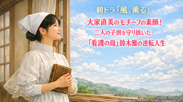朝ドラ『風、薫る』大家直美（演・上坂樹里）のモチーフの素顔！二人の子供を守り抜いた「看護の母」鈴木雅の逆転人生