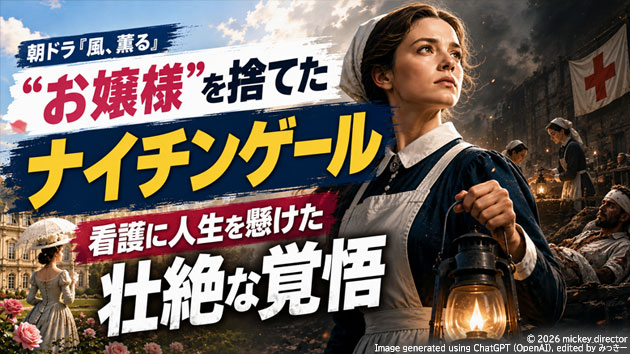 朝ドラ『風、薫る』&ldquo;お嬢様&rdquo;を捨てたナイチンゲール――看護に人生を懸けた壮絶な覚悟