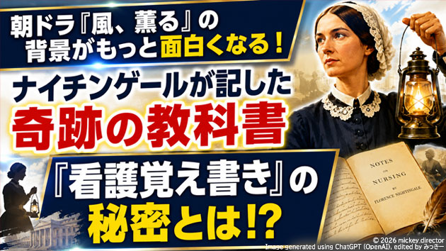 朝ドラ『風、薫る』の背景がもっと面白くなる！ナイチンゲールが記した奇跡の教科書『看護覚え書き』の秘密とは!?