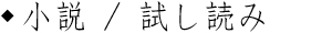 小説・試し読み