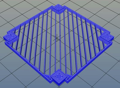 3Dプリンター,Slic3r,設定,方法,Repetier,使い方,Print settings,Support and material,Options for support material and raft,Pattern,rectilinear