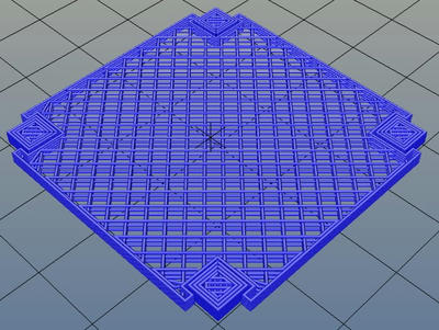 3Dプリンター,Slic3r,設定,方法,Repetier,使い方,Print settings,Support and material,Options for support material and raft,Pattern,rectilinear grid