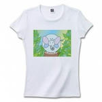 象・キャラクターのプリントTシャツ(ホワイト)各種
