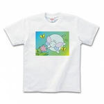 象・キャラクターのプリントTシャツ(ホワイト)各種