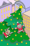 街のクリスマスツリー