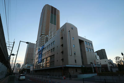 中原区役所と武蔵小杉駅方面