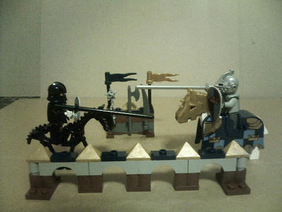 ホネホネライダーvs騎士