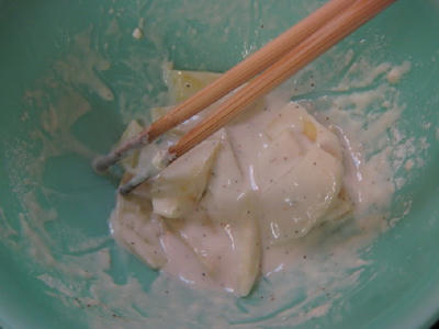 アレンジ、薄力粉に混ぜる