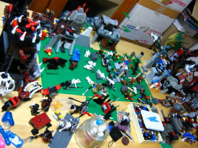 テーブルのレゴ