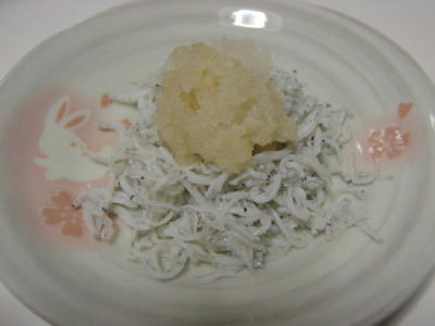 大根おろしとしらす