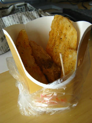 コンビニのフライドポテト