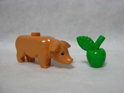 レゴブタさんとリンゴ