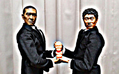 ダウンタウンフィギュア２体購入特典【ガースー】ミニフィギュア