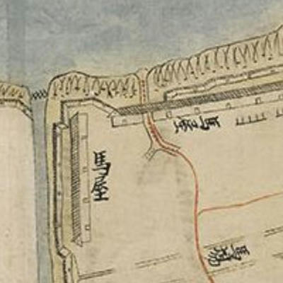 三州吉田之城図_水門
