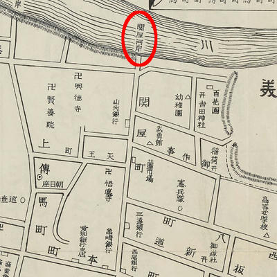 豊橋市街全図_関屋河岸