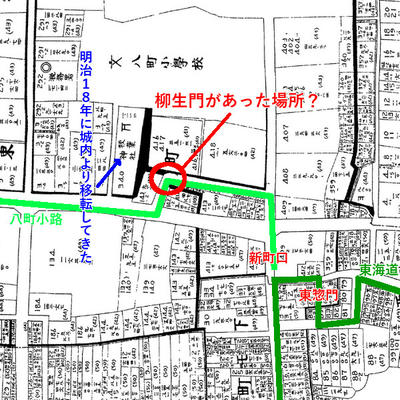 豊橋市旧市部全略図_下モ町