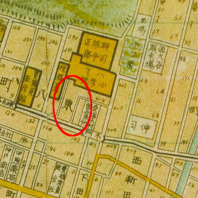 豊橋市街図(S13)