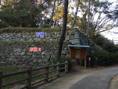 千貫櫓台石垣2019年12月16日撮影