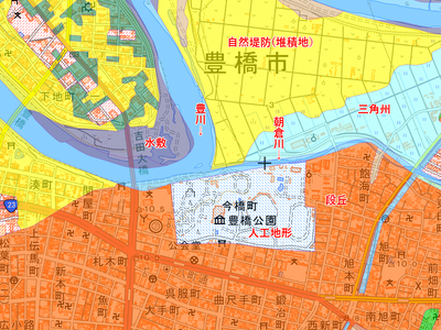 地理院地図土地条件図