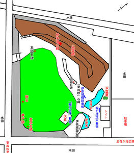 伊奈城趾公園MAP