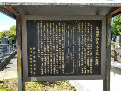 伊奈城主五代の墓所