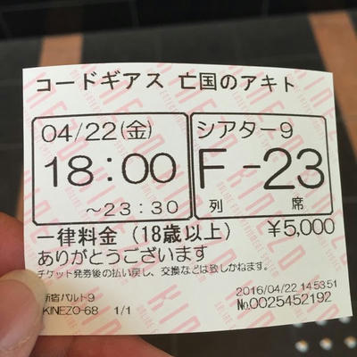 上映券
