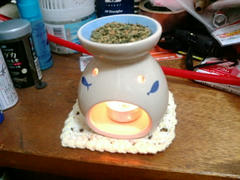お茶焚き中