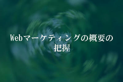 Webマーケティングの概要の把握