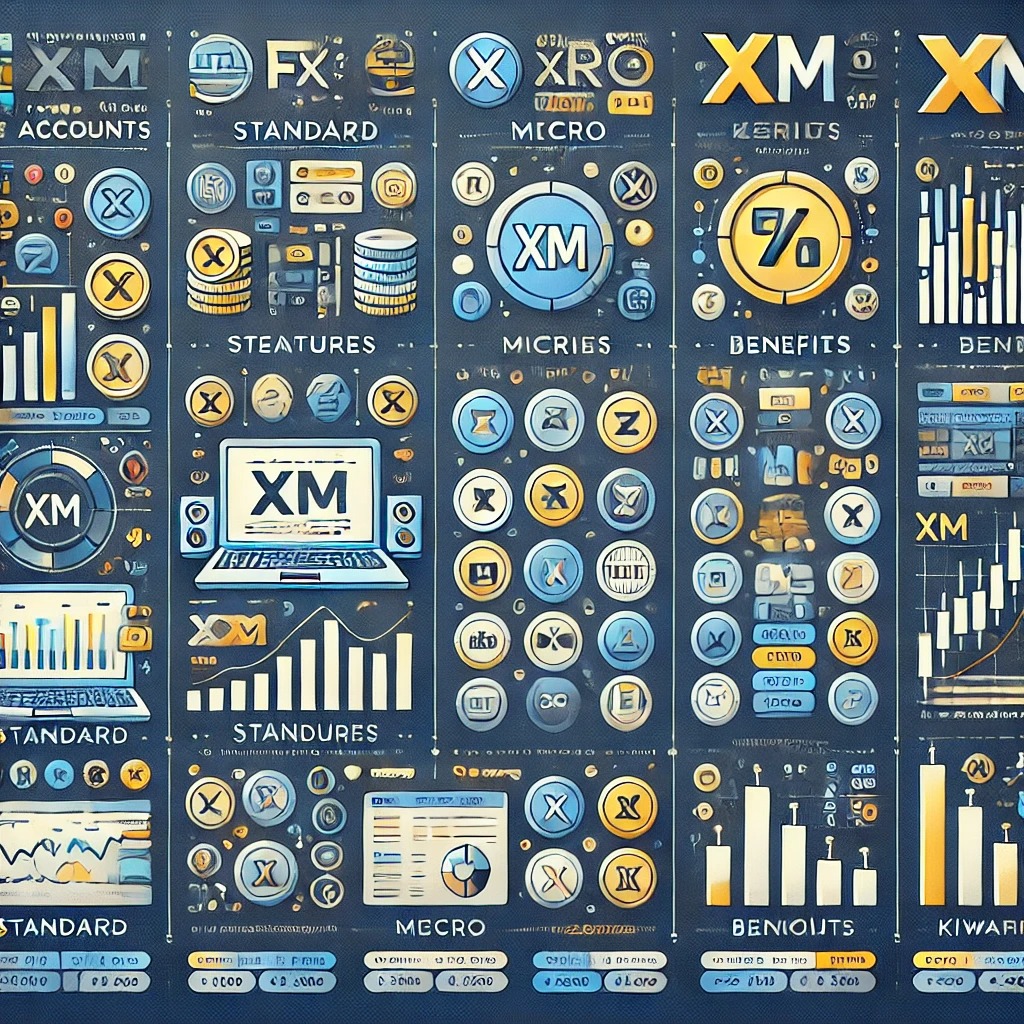 XM口座タイプの比較：スタンダード、マイクロ、ゼロ、KIWAMI極の違いと選び方