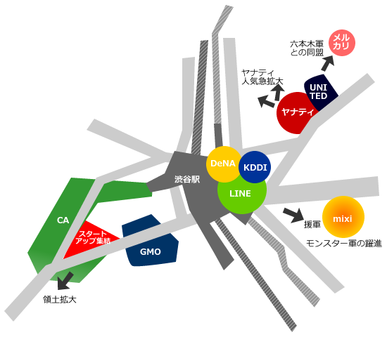渋谷IT界隈地図