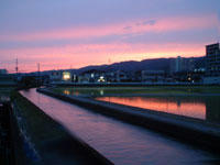 夕暮れ
