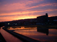 夕暮れ