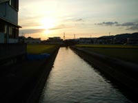 夕暮れ