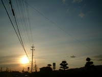 夕暮れ