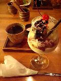 ブルーベリーパフェ