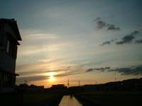 夕暮れ