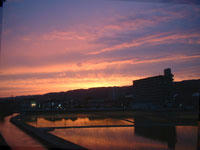 夕暮れ