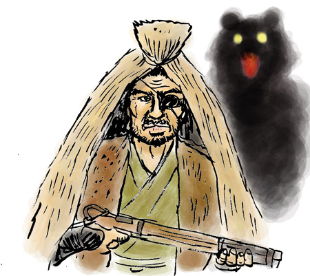 村一番の腕利き猟師だで