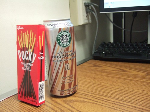 Pocky & Starbucks Double Shot